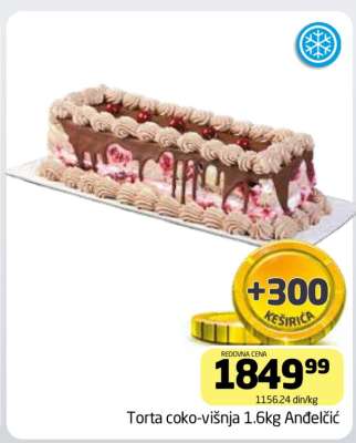Torta čoko-višnja 1.6kg Anđeličić