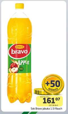 Sok Bravo jabuka 1.5l Rauch