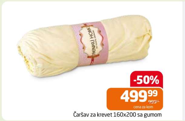 Čaršav za krevet 160x200 sa gumom