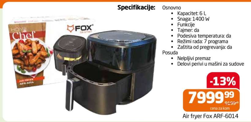 Air fryer Fox ARF-6014