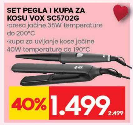 SET PEGLA I KUPA ZA KOSU VOX SC5702G