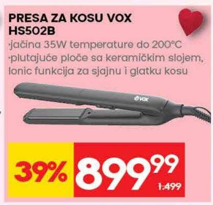 PRESA ZA KOSU VOX HS502B