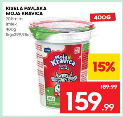 Kisela pavlaka Moja kravica