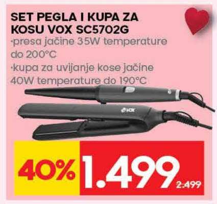 SET PEGLA I KUPA ZA KOSU VOX SC5702G