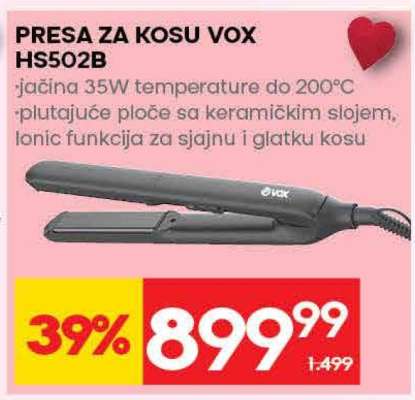 PRESA ZA KOSU VOX HS502B