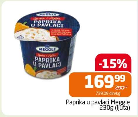 Paprika u pavlaci Meggle 230g (ljuta)