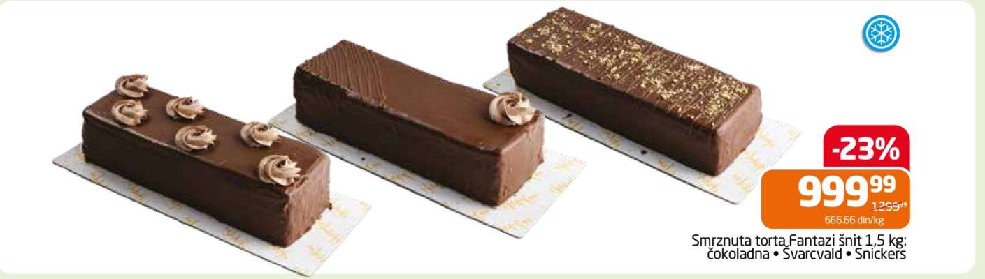 Smrznuta torta Fantazi 3x1.5 kg