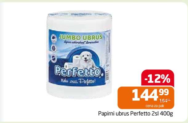 Papirni ubrus Perfetto 2sl 400g