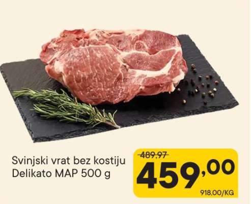 Svinjski vrat bez kostiju Delikato MAP 500 g