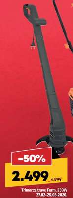 Trimer za travu Ferm, 250W