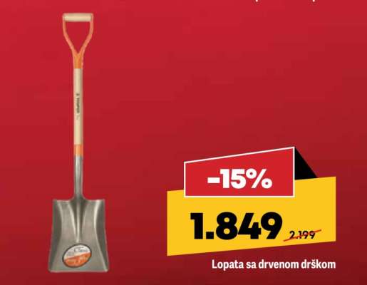 Lopata sa drvenom drškom