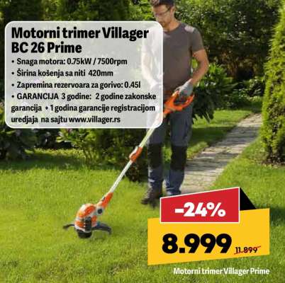 Motorni trimer Villager Bc 26 Prime