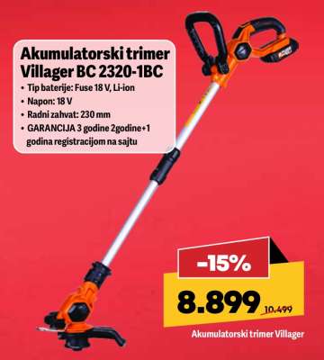 Akumulatorski trimer Villager