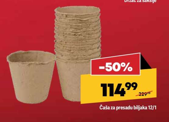 Čaša za presadu biljaka 12/1