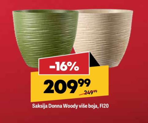 Saksija Donna Woody više boja, FI20