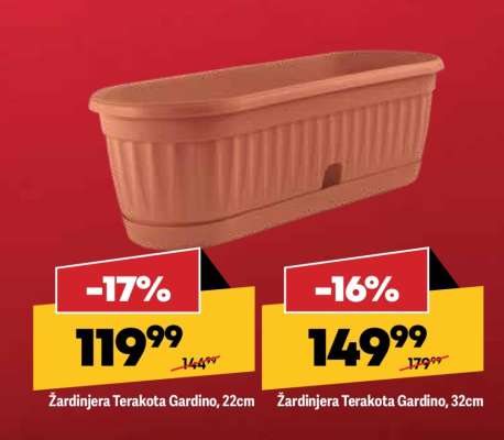 Žardinjera Terakota Gardino, 32cm