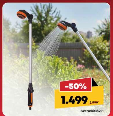 Baštenski tuš 2u1