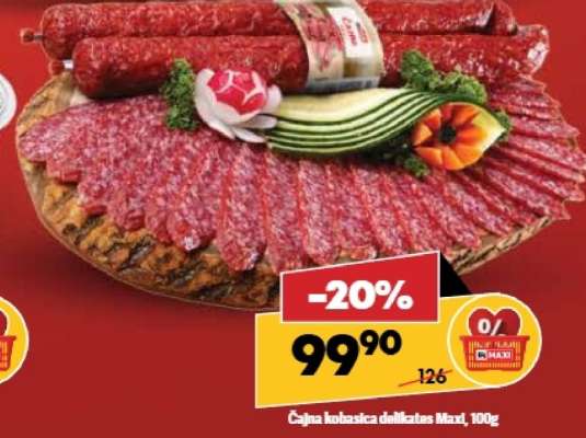 Čajna kobasica delikates Maxi 100g