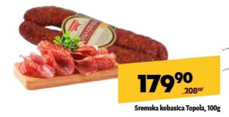 Sremska kobasica Topola 100g