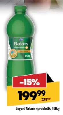 Jogurt Balans +problotlk, 1,5kg