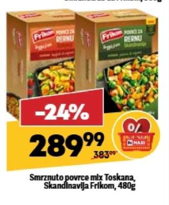 Smrznuto povrće mix Toskana, Skandinavija Frikom, 480g
