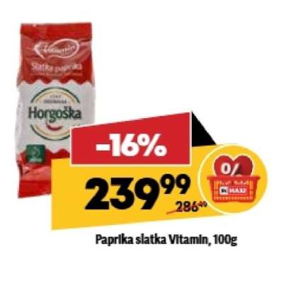 Paprika slatka Vitamin 100g