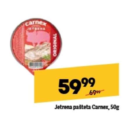 Jetrena pašteta Carnex 50g