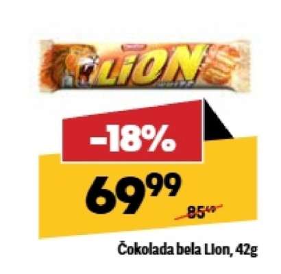 Čokolada bela Lion 42g