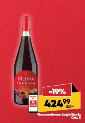 Vino aromatizovano Sangria Vinarija Čoka, 1l