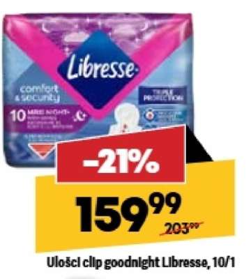 Uložscl cllp goodnight Libresse, 10/1