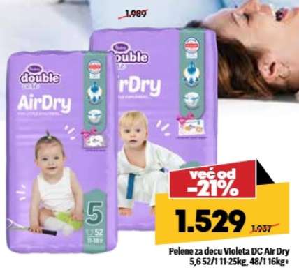 Pelene za decu Violeta DC Air Dry