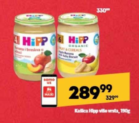 Kašica Hipp više vrsta, 190g