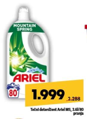 Tečni deterdžent Ariel MS, 3,6l/80 pranja
