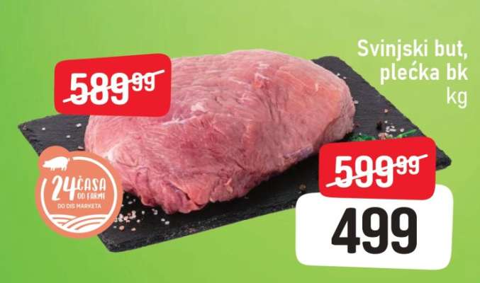 Svinjski but, plećka bk