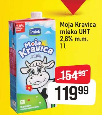 Moja Kravica mleko UHT 2,8 % m.m.