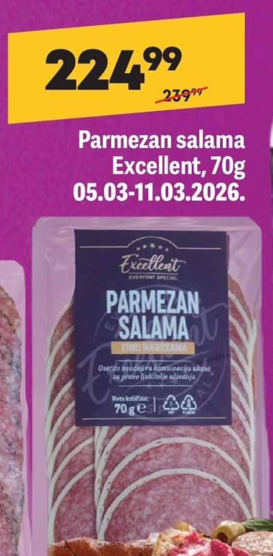 Parmezan salama Excellent, 70g