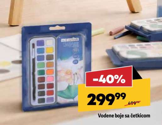 Vodene boje sa četkicom