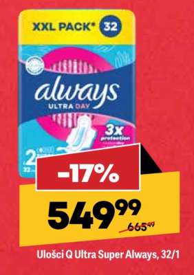 Ulošci Q Ultra Super Always, 32/1