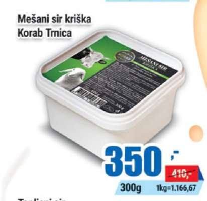 Mešani sir kriška Korab Trnica