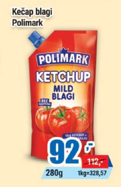 Kečap blagi Polimark