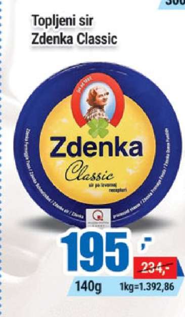 Topljeni sir Zdenka Classic