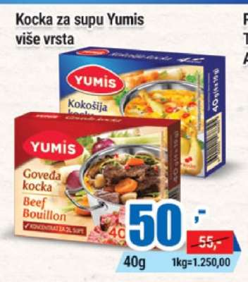 Kocka za supu Yumis