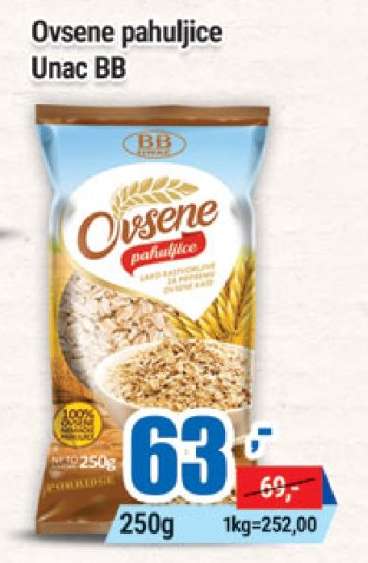 Ovsene pahuljice Unac BB