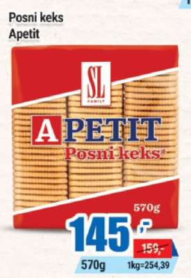 Posni keks Apetit
