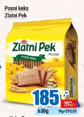 Posni keks Zlatni Pek