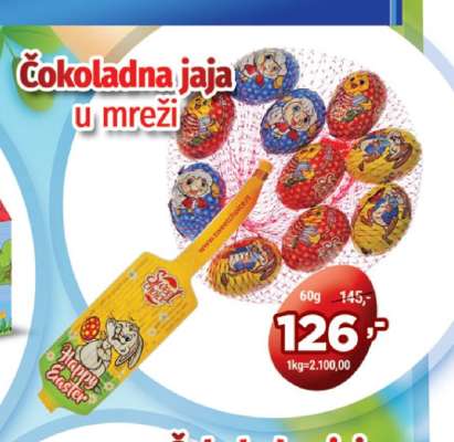 Čokoladna jaja u mreži