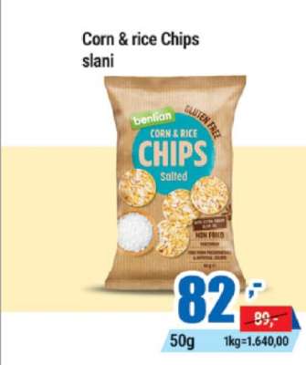 Corn & rice Chips slani