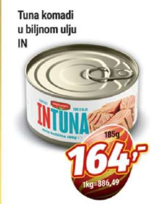 Tuna komadi u biljnom ulju IN