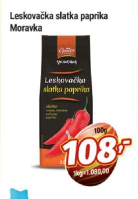 Leskovačka slatka paprika Moravka