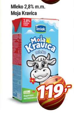 Mleko 2,8% m.m. Moja Kravica